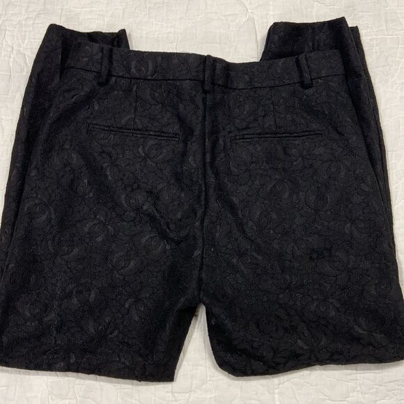 Ann Taylor Floral Lace Black Pants size 6 - Picture 6 of 11